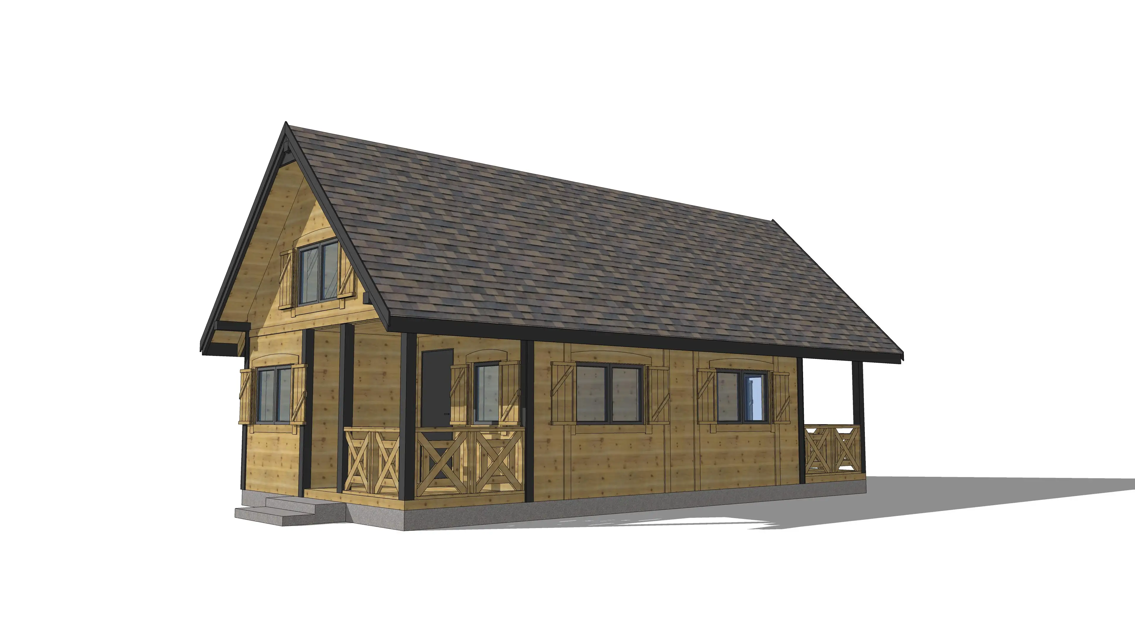 W2X2 – domek letniskowy „bliźniak” z przestronnym tarasem