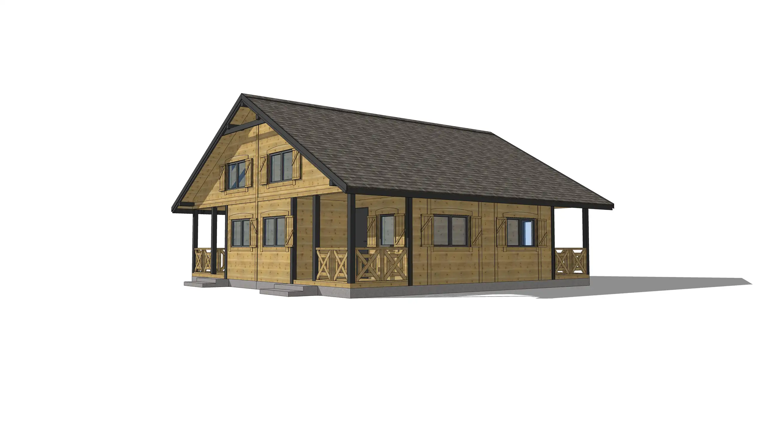 Domki na wynajem W2X4 – 100 m2 – 4 domki w 1