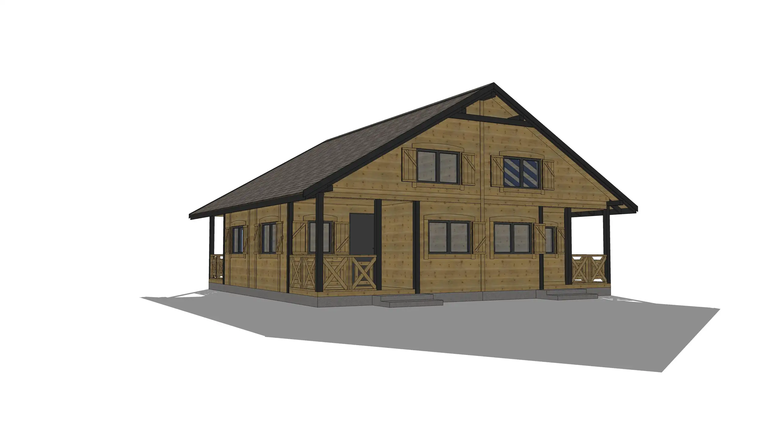 Domki na wynajem W2X4 – 100 m2 – 4 domki w 1