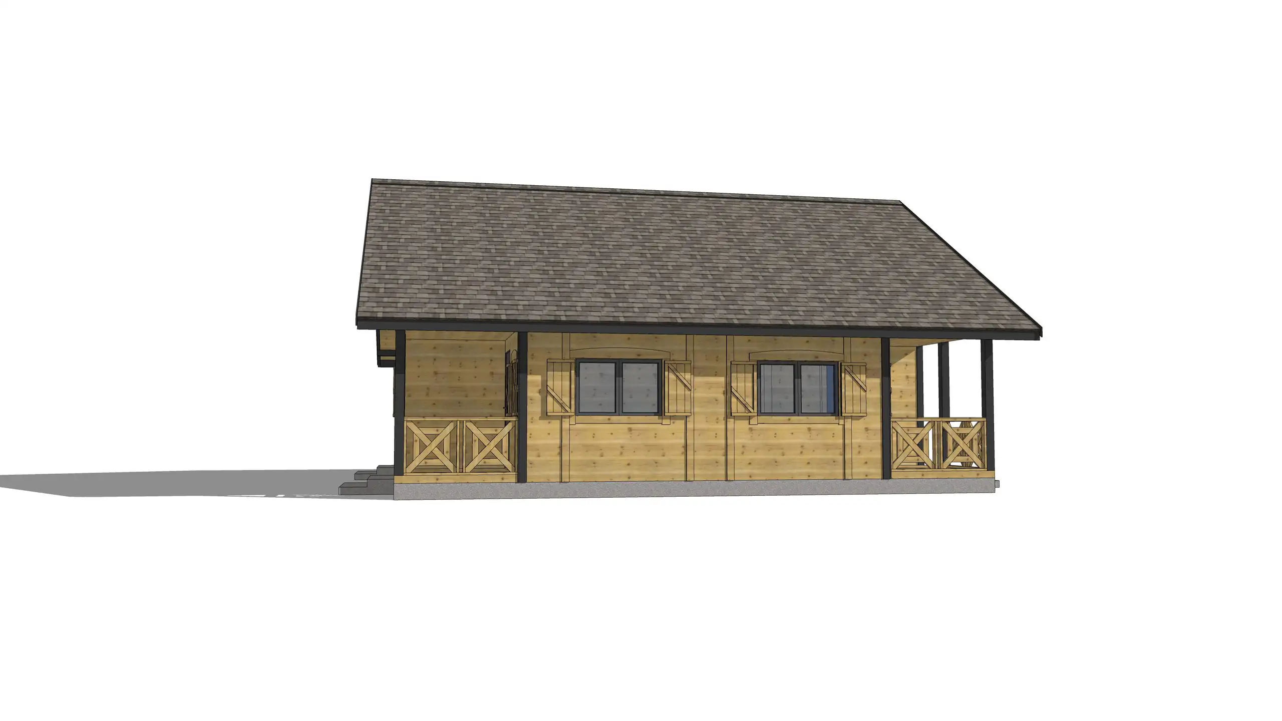 Domki na wynajem W2X4 – 100 m2 – 4 domki w 1