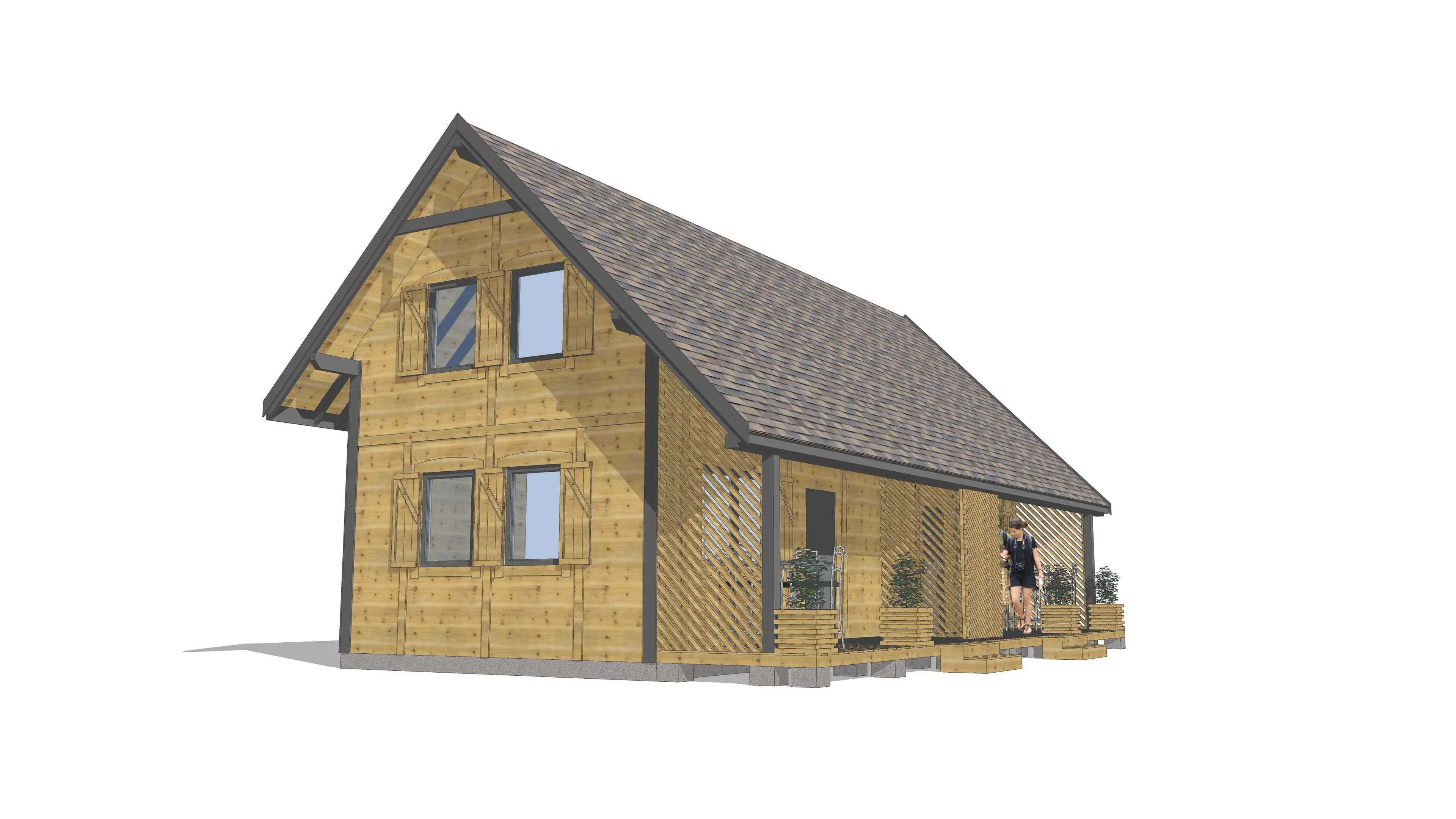 Szeregowy domek pod wynajem J1X2 – 60 m2