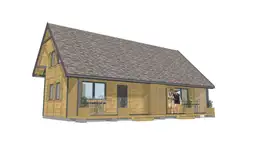 Elewacja domku letniskowego J1X2 – stylowe wykończenie