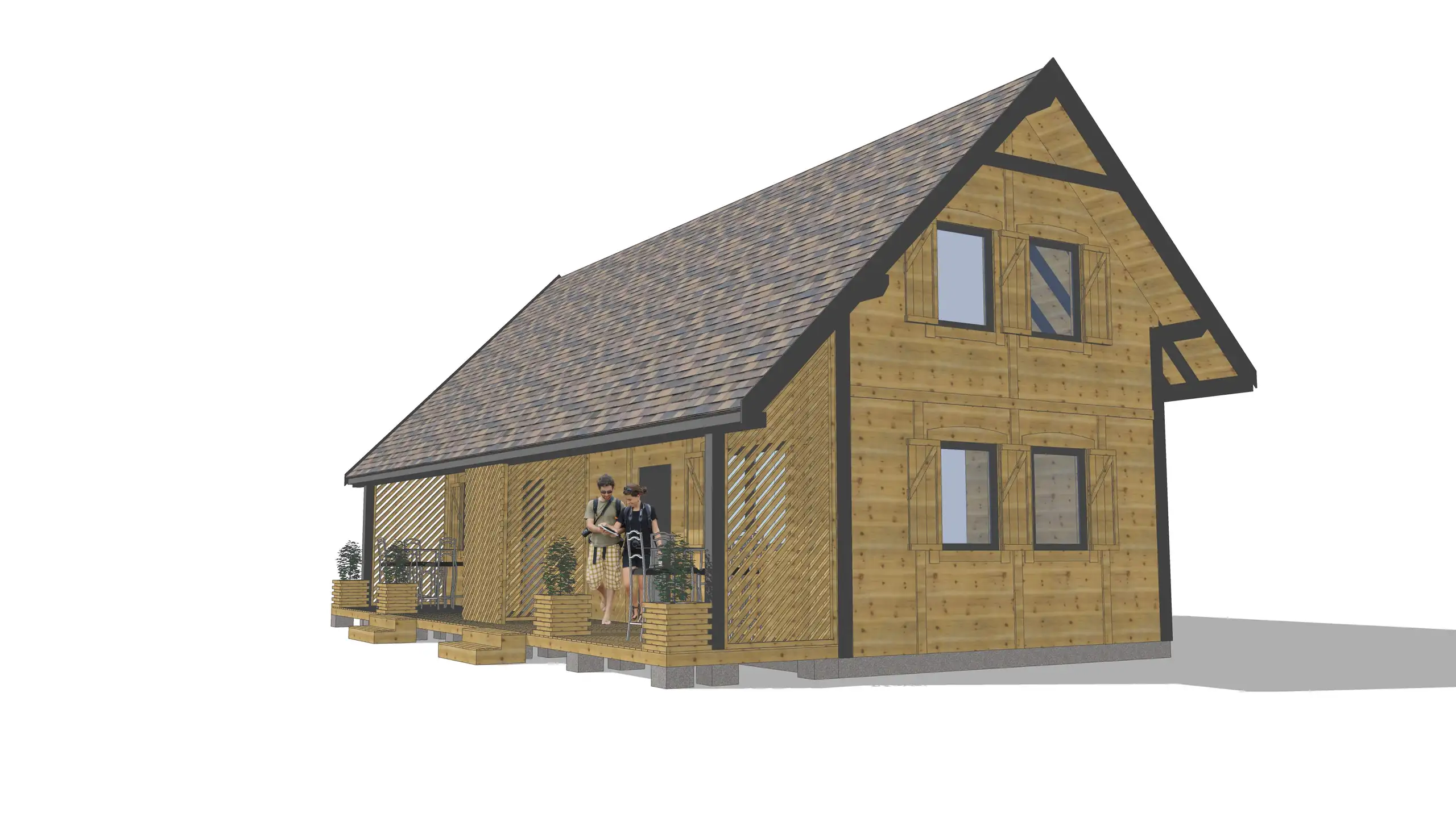 Szeregowy domek pod wynajem J1X2 – 60 m2