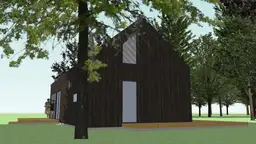 A1X2 – widok na przestrzeń wewnętrzną i tarasową