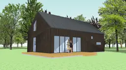 A1X2 – przestronny domek letniskowy z antresolą i panoramicznym widokiem na ogród