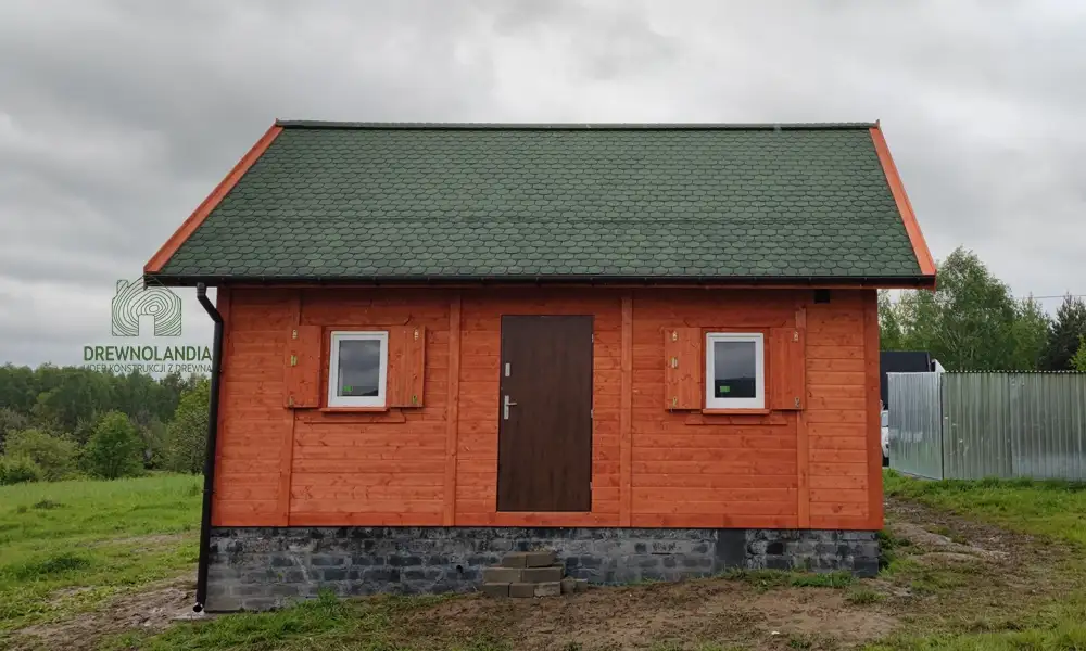 Drewniany domek CRA8 – bez pozwolenia, idealny na działkę