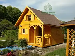 Domek drewniany plus taras