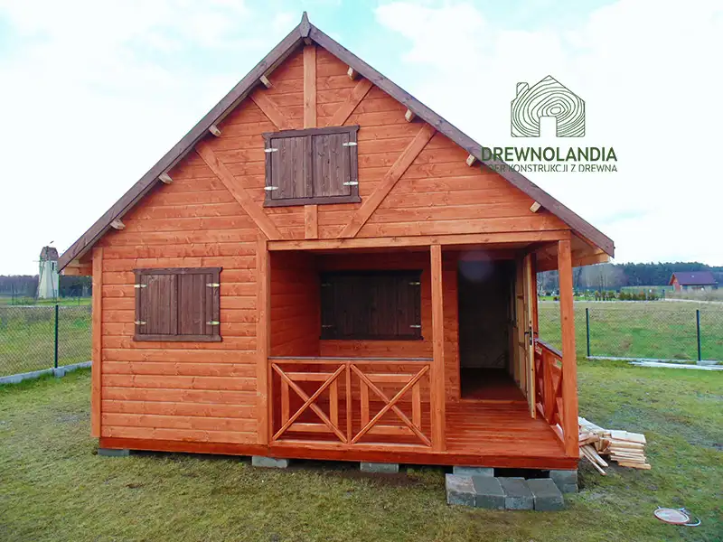 Domki ogrodowe malowane impregnowane