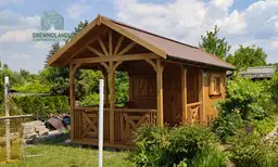 Domek letniskowy Bolesław - 6x3 m, drewniany, 18 m², Drewnolandia