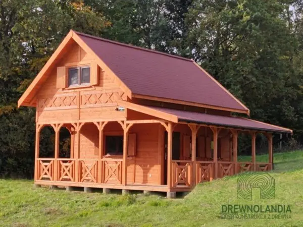 Domek CRK14 – drewniany projekt rekreacyjny o powierzchni 51 m²
