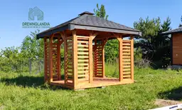 Roksana – altanka ogrodowa z drewna – klasyczny styl 3x3m