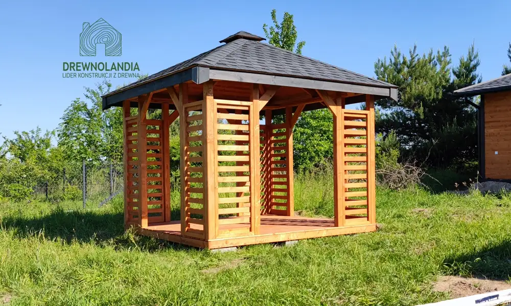 Roksana – altanka ogrodowa z drewna – klasyczny styl 3x3m