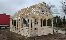 Amadeusz I - domek szkieletowy z drewna, rekreacyjny i całoroczny