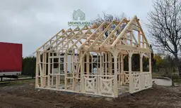 Wersja szkieletowa domku Amadeusz I - całoroczny domek drewniany