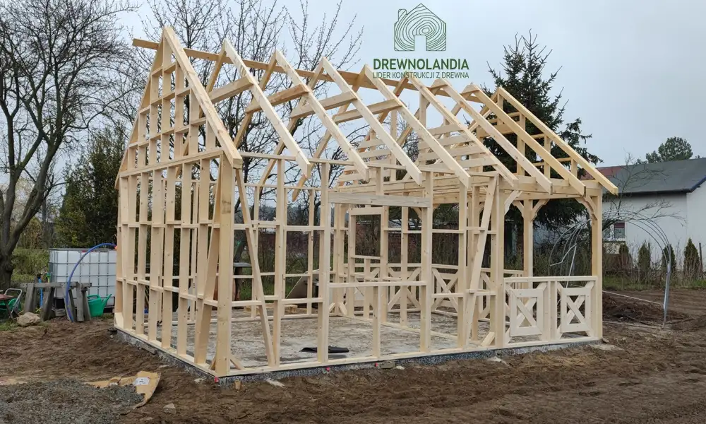 Amadeusz I - drewniany domek szkieletowy, gotowy do montażu