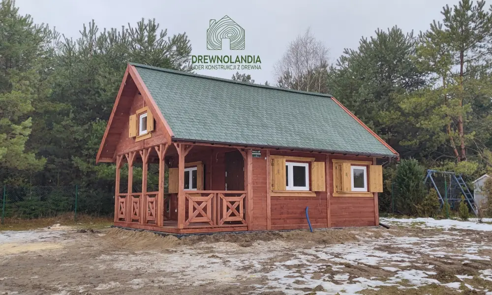 Drewniany domek na działkę Amadeusz IV 7x4,5m