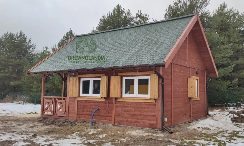 Drewniany domek na działkę Amadeusz IV 7x4,5m 