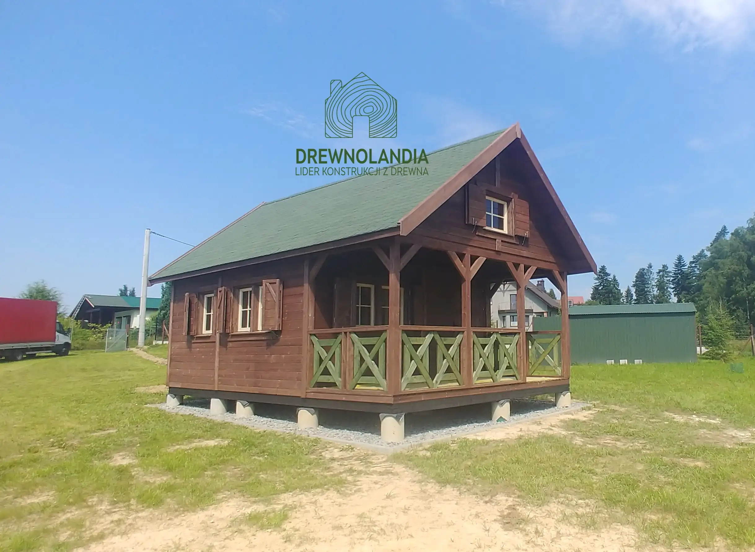 Drewniany domek na działkę Amadeusz IV 7x4,5m 