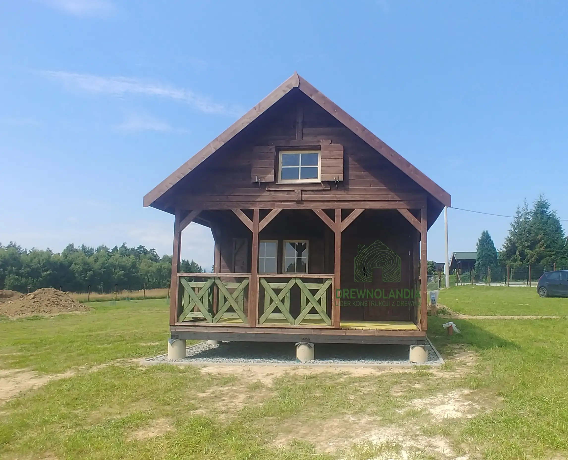 Drewniany domek na działkę Amadeusz IV 7x4,5m 