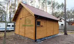 Domek drewniany CRA2 – letniskowy z antresolą, doskonały dla rodzin