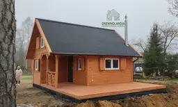 Domek CRA1 Drewnolandia – nowoczesny projekt z antresolą