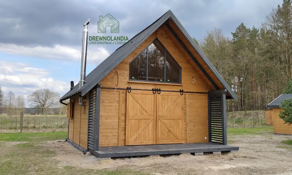 Domek z drewna CRA6 – całoroczna przestrzeń rekreacyjna na 35 m²