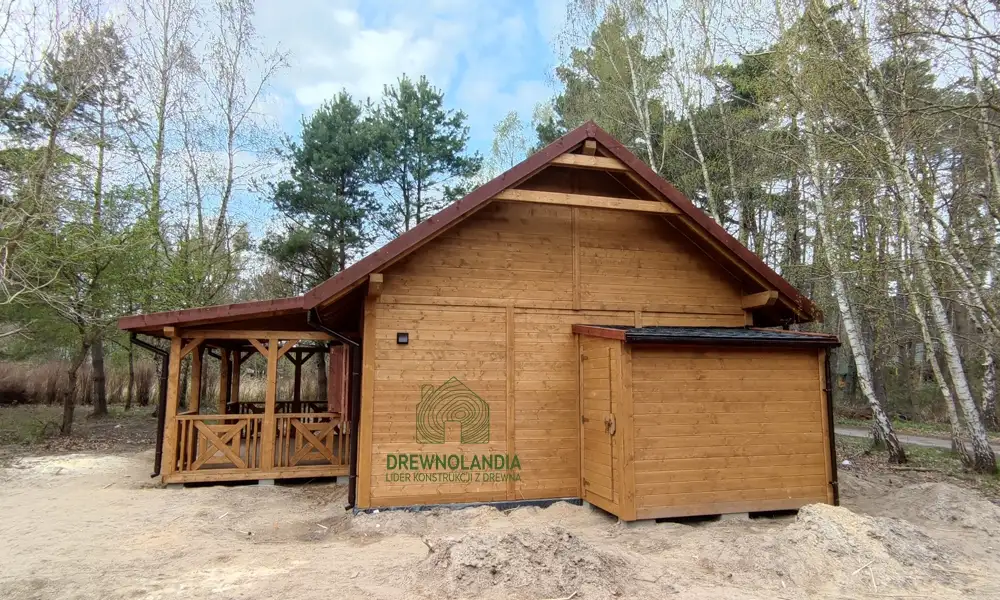 Drewniany domek rekreacyjny całoroczny CRK1 - 70 m²