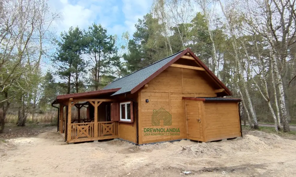 Drewniany domek rekreacyjny całoroczny CRK1 - 70 m²