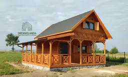 CRP6 – domek całoroczny z poddaszem i tarasem