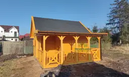 Mieszko I, domek letniskowy z tarasem, Drewnolandia, solidna jakość