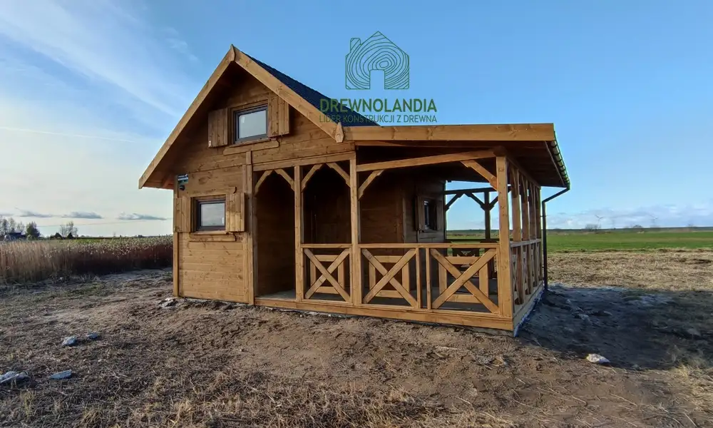 Domek Ogrodowy Mieszko I 4x5m + taras  boczny 1,5x5m