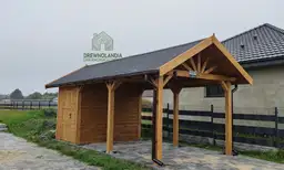 Agnieszka - drewniana wiata samochodowa, idealna ochrona dla pojazdów