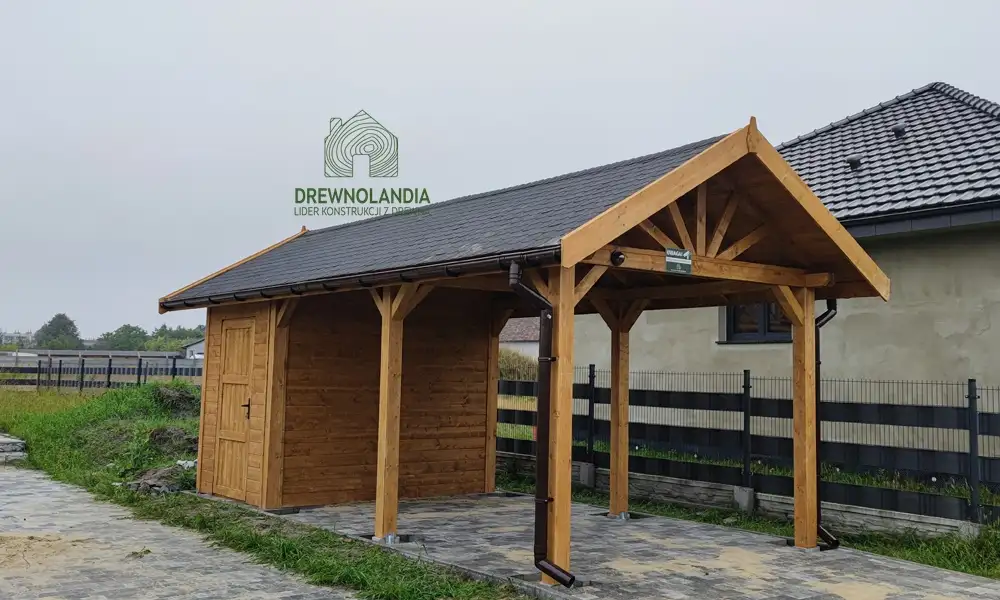 Agnieszka - drewniana wiata samochodowa, idealna ochrona dla pojazdów