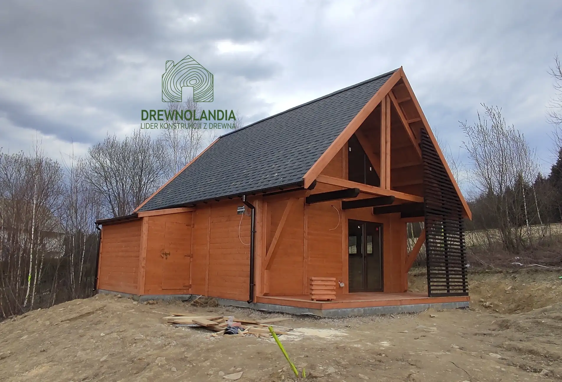 Drewnolandia CRA10 – całoroczny domek drewniany z antresolą