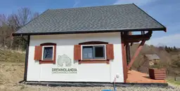 Leon III - nowoczesny drewniany domek letniskowy z przestronnym tarasem