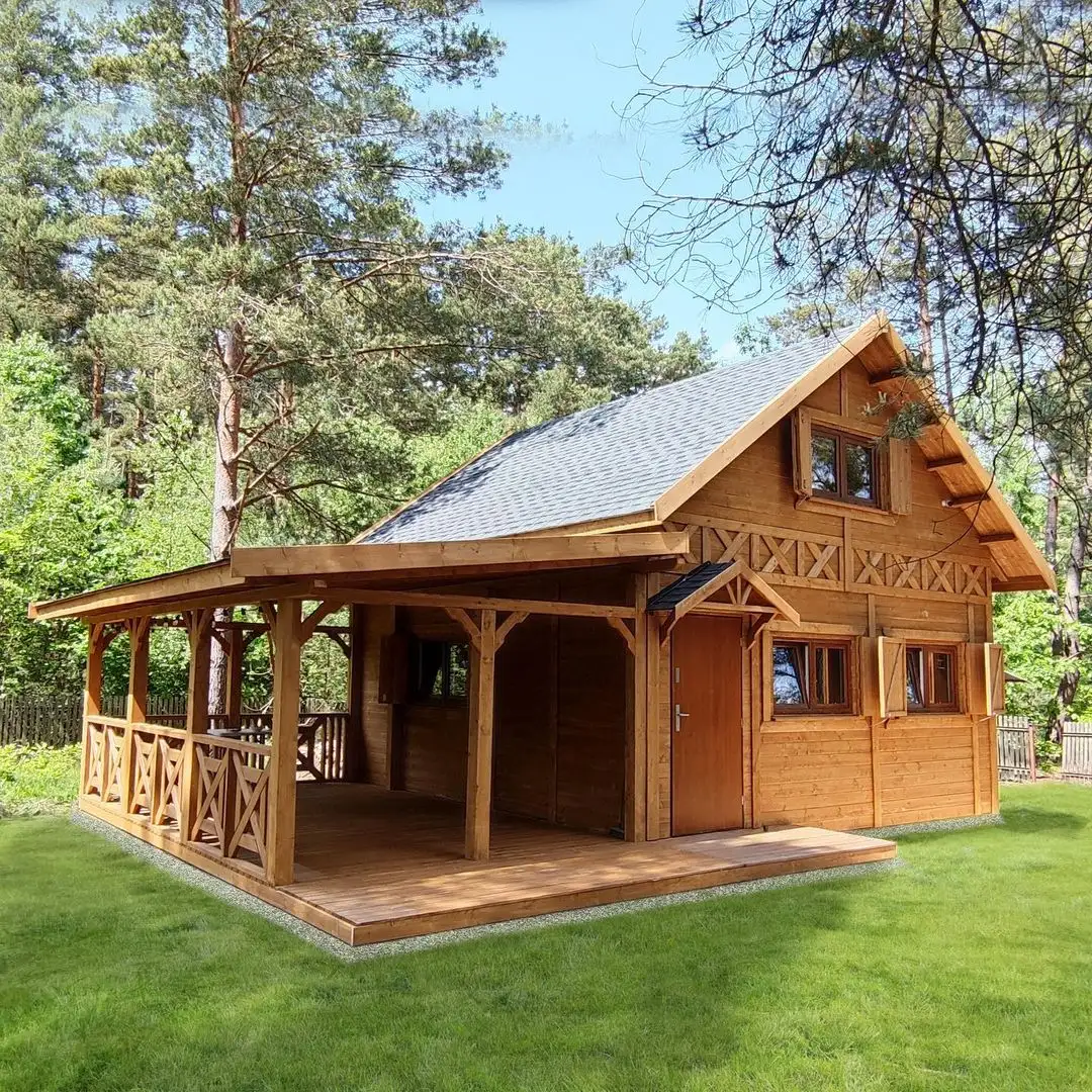 Domek z antresola Wiktor IV - wersja 1 - V1 - 5,9x5,9m