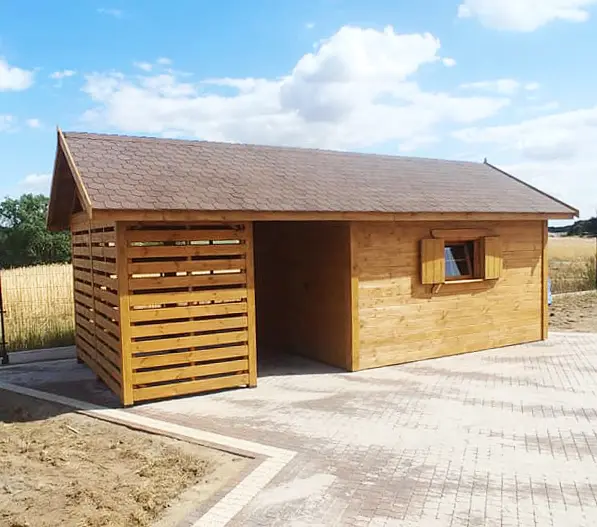 domek narzędziowy drewutnia