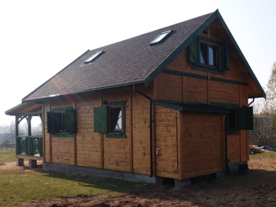 domek drewniany Janusz z tarasem
