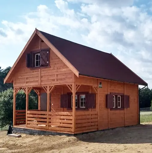 domek letniskowy z antresolą