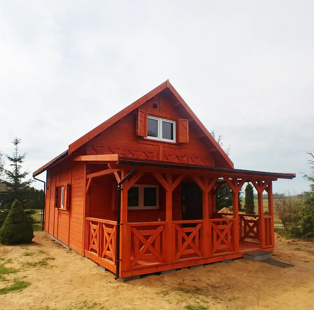 dom drewniany Janusz z tarasem