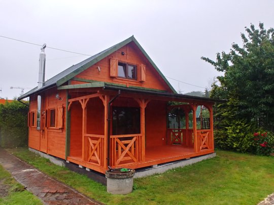 domek drewniany Olaf z tarasem