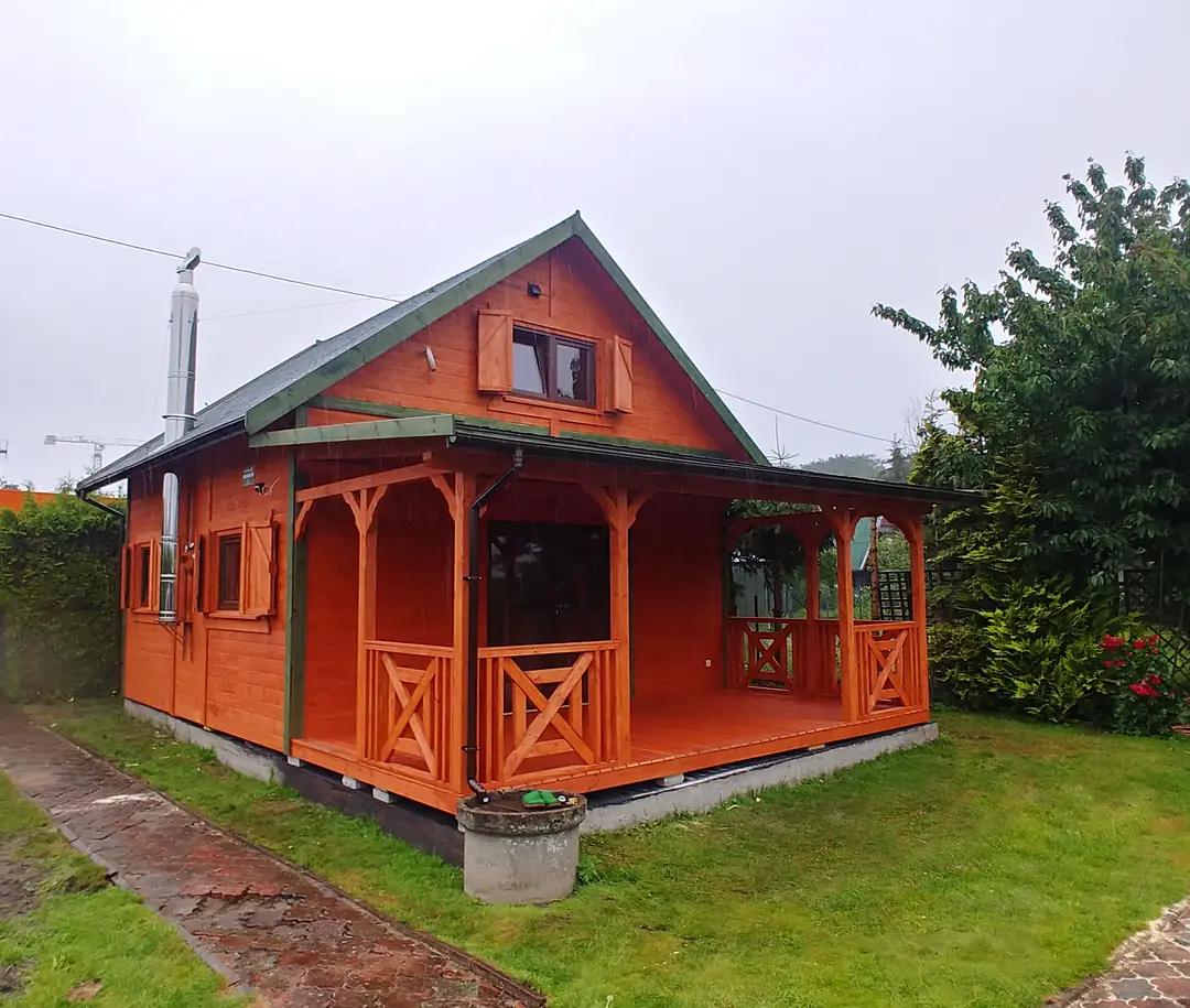 domek drewniany Olaf z tarasem